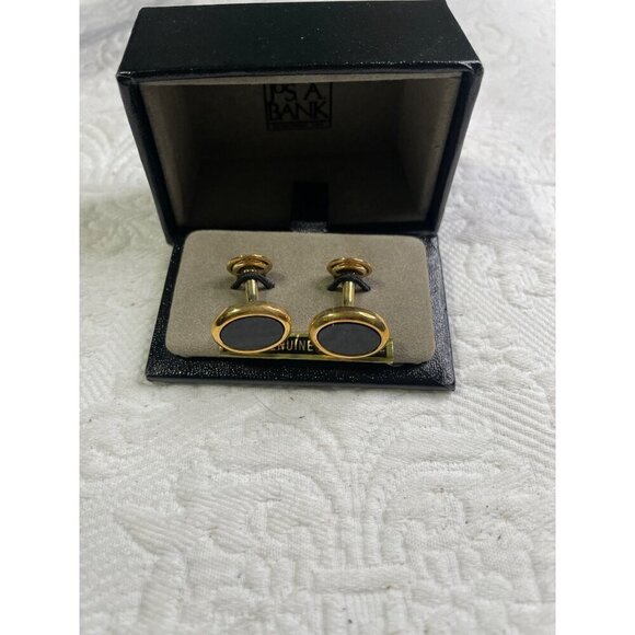 Jos A Bank Shirt Clips Black Onyx new - Picture 3 of 6